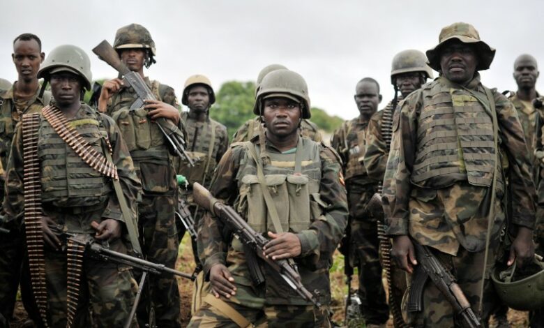 Les soldats ougandais de l'Atmis en 1994(Image d'archives)